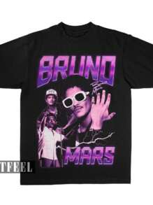 Camiseta T-shirt Unissex Bruno Mars Bruninho Cantor 90's