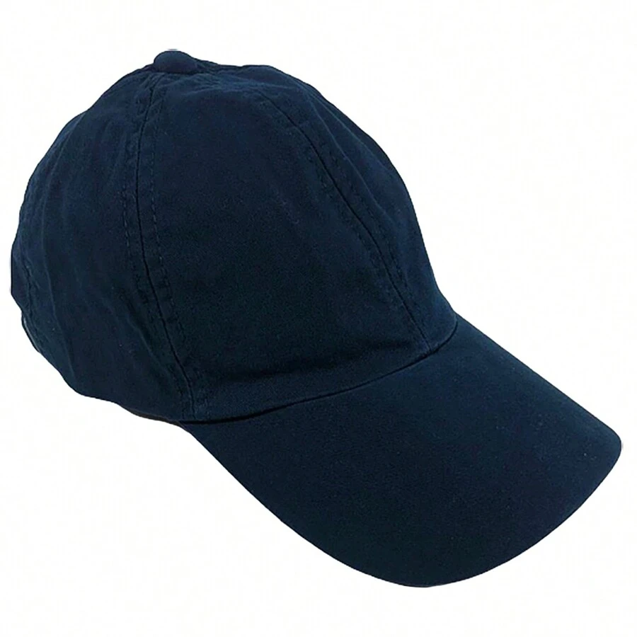 Plain Cap Embroider Customize No Print No Details Colorful Uniform Curved Brim - Màu xanh hải quân - Xem 1
