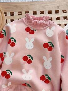 M.Dian xi Young Girl 2025 New Tulip Collar Casual Versatile Pullover Knit Top
