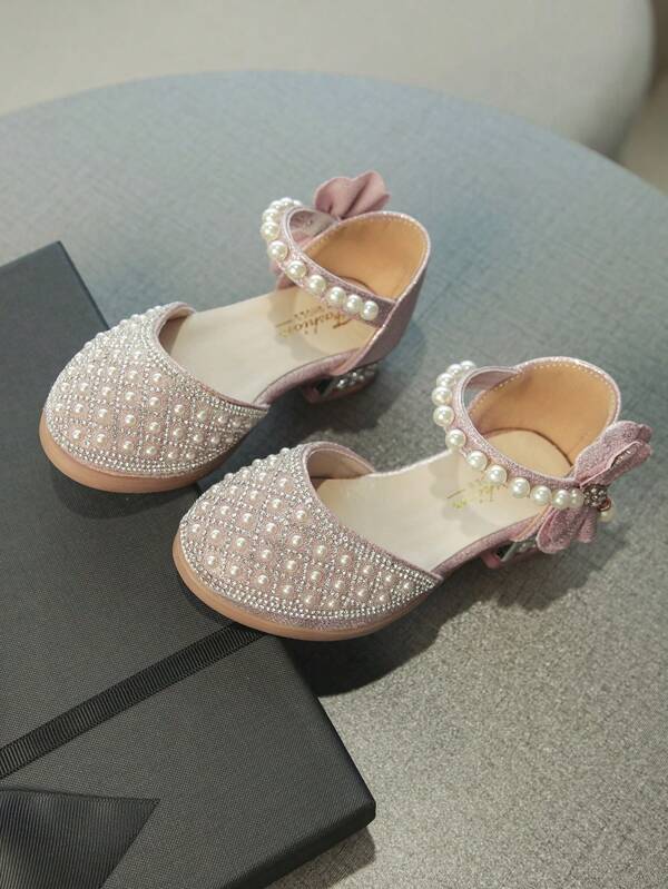 Princess Shoes, Girls' Crystal High Heels, Dress, Summer Flower Children's Shoes, Children's Models, Fashion Show Competition, High Heels, Shoes