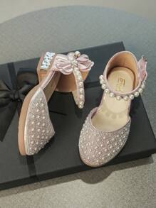 Princess Shoes, Girls' Crystal High Heels, Dress, Summer Flower Children's Shoes, Children's Models, Fashion Show Competition, High Heels, Shoes