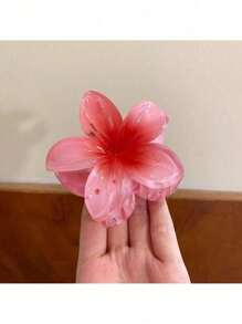 Frangipani Beach Holiday Flower Clip Beach Holiday Clip Large Size Hair Clip High-End Hair Clip Headdress Photo Back Head Shark Clip Hair Accessories Hair Clip - 彩色 - 查看 6