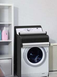1 Pc Drum Washing Machine And Dryer Waterproof, Sunproof, Dustproof Protective Cover. Oxford Fabric Material, Equipped With Tied Rope For Adjustable Size, Suitable For Most Top-Loading Or Front-Loading Washing Machines.