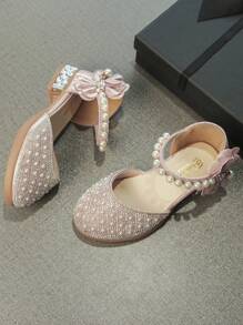 Princess Shoes, Girls' Crystal High Heels, Dress, Summer Flower Children's Shoes, Children's Models, Fashion Show Competition, High Heels, Shoes