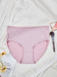 5件装女士加大码高腰圆点舒适内裤 - 彩色 - 查看 5