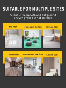 YUANYI Self-Adhesive Vinyl Flooring Roll, Wood Grain Pattern, Yellow, Suitable For Stairs, Bathroom, Waterproof, Peel And Stick, Self-Adhesive Contact Paper, PVC, Countertop, Cabinet, Drawer, Removable - Multicolor - View 11