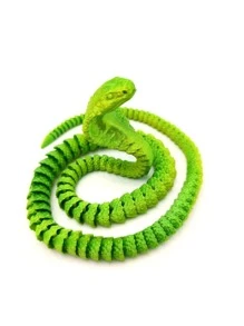 灵活的 3D 打印蛇雕像 - 非常适合家居装饰、工艺品和独特礼物 | 缓解压力的汽车配件 | 适合圣诞礼物、玩具蛇、3D 打印玩具、3D 打印蛇