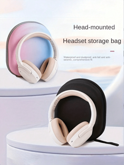 1pc For Headphone Case Waterproof Headphone Protective Case Creative Gradient Color(Not Include Headphones)(Gradient Color Random)