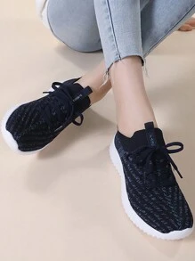 女士运动鞋、透气休闲鞋、网眼鞋、女士透气网眼鞋、百搭女士跑步鞋、时尚轻便跑步鞋、女士一脚蹬休闲鞋、女士平底乐福鞋、舒适步行鞋 - 查看 6