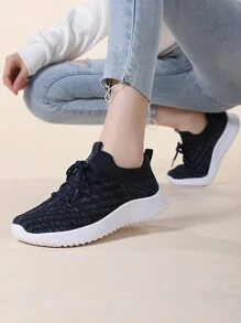 女士运动鞋、透气休闲鞋、网眼鞋、女士透气网眼鞋、百搭女士跑步鞋、时尚轻便跑步鞋、女士一脚蹬休闲鞋、女士平底乐福鞋、舒适步行鞋 - 查看 9