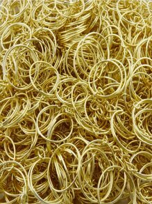 Argolas para Chaveiro 20mm 50 unidades - Ouro - Visão 1