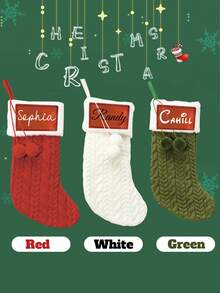 1pc Personalized Christmas Stockings,Christmas Stockings With Names,Custom Christmas Stockings,Christmas Decorations,Christmas Decorations For Home,Christmas Stockings Bulk,Personalized Christmas Gifts For Women,Mother,Mom,Men,Father,Dad,Boyfriend,Girlfriend,Wife,Husband,Dog,Cat,Best Friend,Him,Her,Couple,Bestie,Bride,Bridesmaid,Couples,Grandma,Grandpa,Sister,Brother,Festive Calendar - Multicolor - View 7