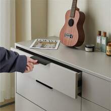 1pc Modern Simple Aluminum Alloy Hidden Furniture Cabinet Door Handle Side Installation Without Drilling Installation Wardrobe Cabinet Drawer Handle Furniture Hardware