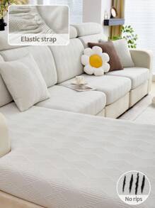 1 Stück der neue einfarbige Sofabezug, ganzjährig universell einsetzbare verstärkte Kissenhülle, elastischer Sofabezug, kratzfeste Sofa Polster, geeignet für Wohnzimmer Sofa Schutz von L-förmigen Sofas und 1, 2, 3, 4 Sitzer Sofas