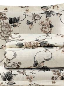 COBRE LEITO INGRID 3 PEÇAS ALGODÃO PIQUET