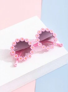 6 件/1 件儿童小熊形时尚夏季眼镜，非常适合日常佩戴。儿童小熊形和花朵形时尚夏季眼镜，适合日常佩戴 - 彩色 - 查看 8