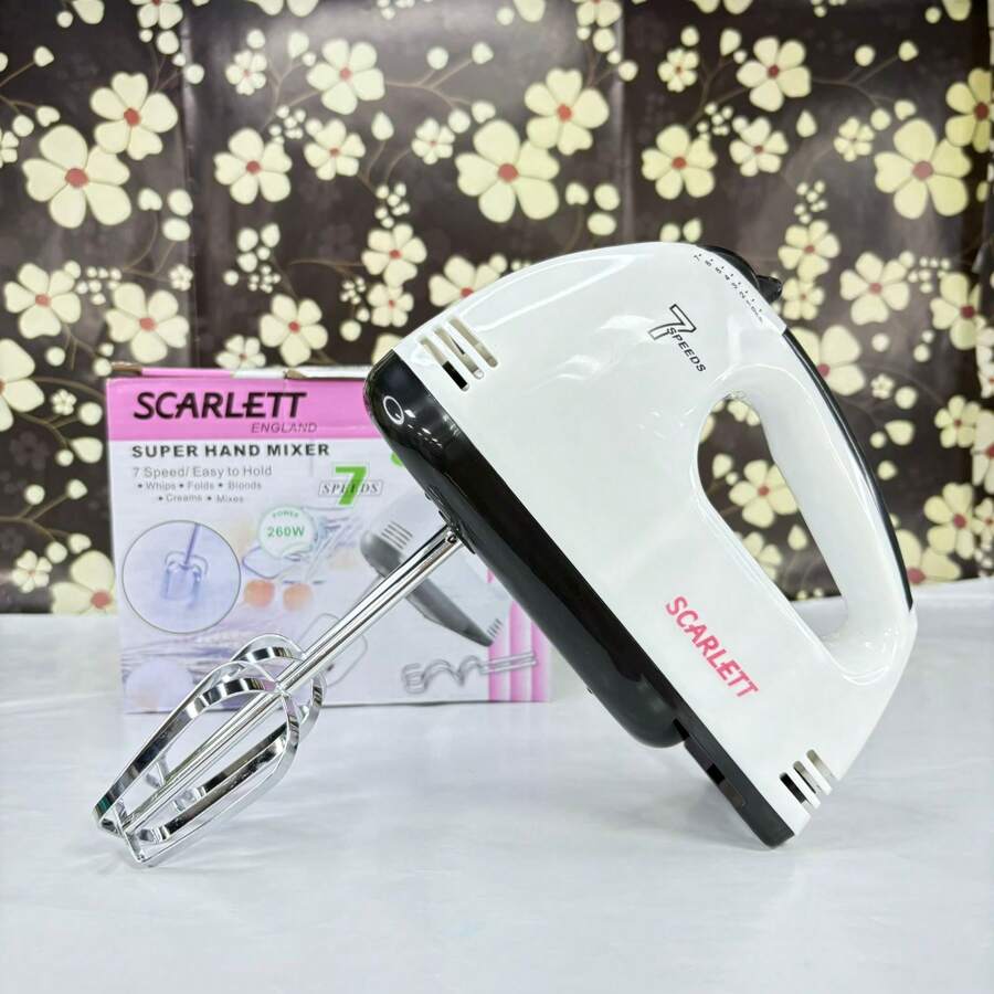 Batidora de mano eléctrica de 7 velocidades - Blanco - Ver 1