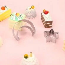 两件套饼干模具，不锈钢材质，月亮和星星形状，适合派对烘焙，也可作为节日礼物 - 彩色 - 查看 8