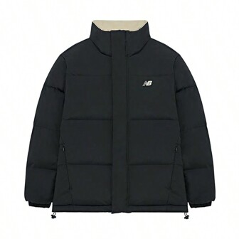 New Balance NB Men's Jacket New Style Sports Casual Double-Sided Warm Windproof Down Jacket AMJ44301BK