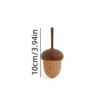Silicone Tea Leaf Tea Residue Tea Strainer Tea Filter, Office Slouchy Person's Acorn Tea Strainer Tea Set - Multicolor - View 4