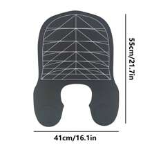 1pc Silicone Hairdressing Cape, Prevent Hair Breakage, Hair Cutting, Coloring, Perming Shoulder Pad, Plaid Hair Cutting Cape, Striped Hair Cape