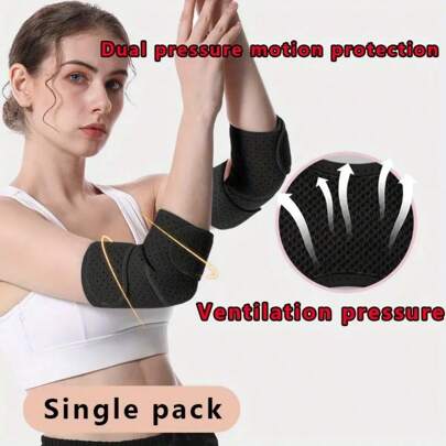 Breathable Elbow Protector, Tennis Elbow Joint Protector, Arm Protector Unisex Sports Adjustable Elbow Joint Protector For 45-110kg