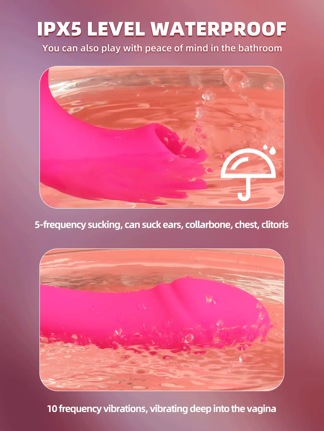Juguetes sexuales para adultos, ventosa color rosa rojo para el clítoris para mujeres, ventosa para el clítoris y los pezones, vibrador para el punto G, juguete de succión sexual, vibrador de succión del clítoris con 10 frecuencias de vibración para placer femenino, artículos para tienda de sexo y juegos sexuales para adultos