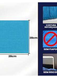 Kit With 5 Microfiber Cloths 28x28 For Domestic And Automotive Use - Kit C/ 5 Panos 28x28 (NS-3340) (2 Kits) - View 8