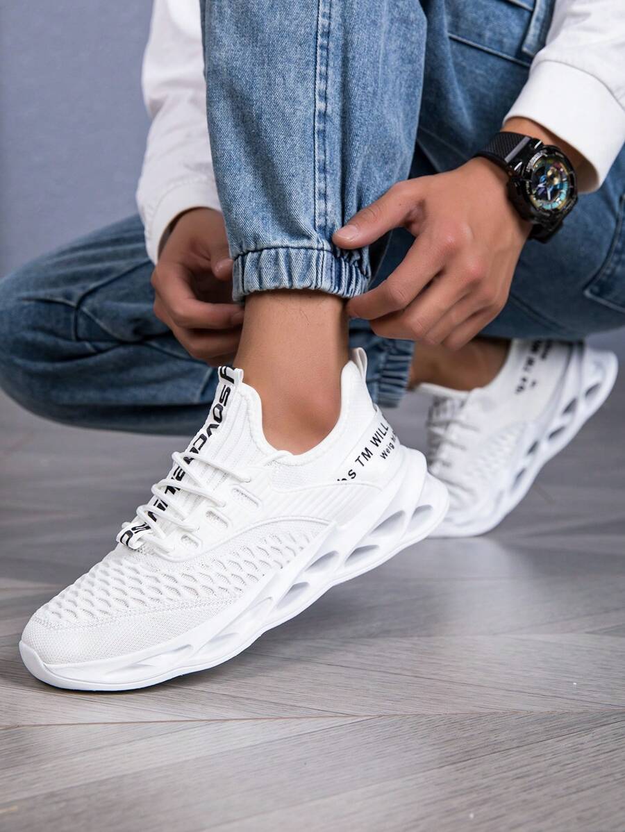 Giày thể thao nam thời trang màu trơn, giày thường ngày đế mềm thoáng khí chống trượt thoải mái thích hợp cho các hoạt động ngoài trời, mùa hè tuổi teen, trang phục thường ngày hoặc thể thao, kỳ nghỉ, du lịch, quà tặng tốt nghiệp, phụ kiện sinh nhật - nhiều màu - Xem 1