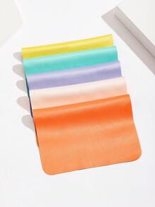 5片双面高品质眼镜清洁布，超柔软超细纤维时尚眼镜清洁布，可用于擦拭智能手机屏幕、珠宝、钢琴、镜片、手表，可水洗重复使用，也适用于清洁眼镜、时尚眼镜、电脑、手机和平板电脑。 - 彩色 - 查看 2