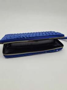 Cartera Dama Monederos Mujer Tarjetero Billetera. - Azul - Ver 3