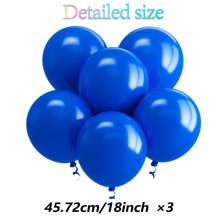 Bóng bay cao su nhiều màu 18 inch/45,72cm - 3 quả bóng bay heli dày cỡ lớn thích hợp cho trang trí sinh nhật, tiệc cô dâu, đám cưới, lễ tốt nghiệp, tiệc theo chủ đề - Nhiều màu - Xem 8