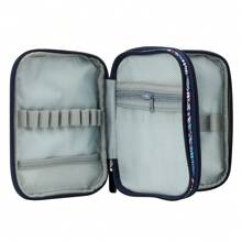 1 件针织必备收纳袋 - 便携式纱线收纳袋，带多个隔层，可存放钩针和针织配件 - 方便携带和收纳的解决方案 - 彩色 - 查看 7