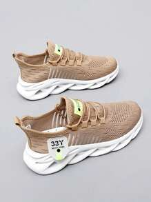 2024 Latest Mesh Breathable Hollow Braided Sole Running Shoes For Teenagers, Summer Lightweight Casual Sports Sneakers For Children