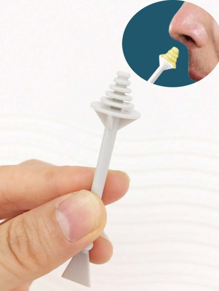 8 que sáp tẩy lông mũi 2 trong 1 đa chức năng dùng để định hình lông mũi, lông mày - trắng - Xem 1