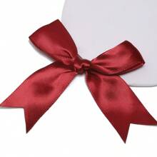 12/30/50 piezas Mayoreo Lazos de cinta de satén roja y rosa con colas para envolver regalos, decoraciones de fiesta, adornos artesanales y proyectos DIY - Perfectos para el empaque de regalos del Día de San Valentín - Corbata de moño - Ver 14