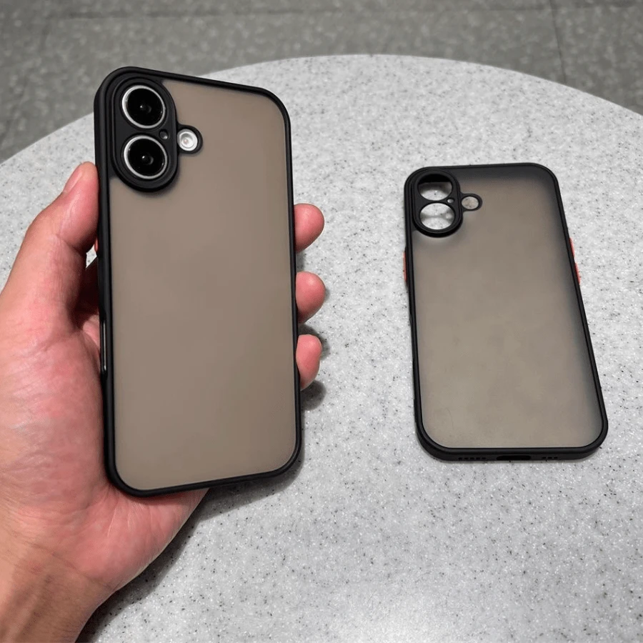 2 In 1 Kit Anti-Impact Translucent Case Cover + Matte Or HD Ceramic Film For IPhone 11/12/13/14/15/Pro/Pro Max - CAPA+HD - Xem 1