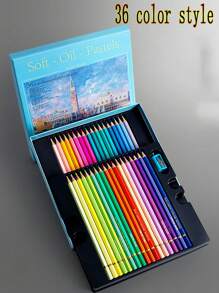 48PC, 48/36/24 Color Professional Colored Lead Set, Oil-Based Colored Pencil Set, Art Professional Paintbrush, Hand Drawn Sketch Painting, Beginner Specific Colored Pencil Painter Sketch Pencil, Gift For The Beginning Of The School Season, - Multicolor - View 4