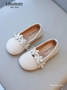 Nuove Scarpe da principessa con suola morbida anti-scivolo per ragazze, con motivo floreale casual, adatte per primavera, estate e autunno