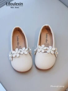 Nuove Scarpe da principessa con suola morbida anti-scivolo per ragazze, con motivo floreale casual, adatte per primavera, estate e autunno