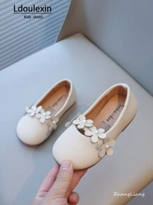 Nuove Scarpe da principessa con suola morbida anti-scivolo per ragazze, con motivo floreale casual, adatte per primavera, estate e autunno