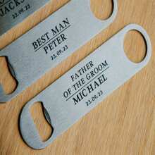 Personalized Beer Bottle Opener Wedding Favors Groomsman Gift Personalised Openers Beer Gift Custom Bottle Opener Bar Tools - True Color - View 5