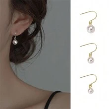 20Pcs/Lot 8/10/12/14/16mm Faux Pearl Pendant ABS Round Pearls For Jewelry DIY Pearl Earrings Charm Bead Accessories - Pearl Pendant - View 6