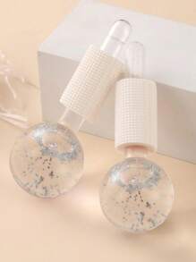 Crystal Facial Cooling Ice Balls - 1pc, Powder Blue, Fragrance-Free For Face & Neck Care Ice Globes For Facials,Beauty,Skin Care Products,Spa,Self Care,Skin Care Tools,Face Care,Esthetician Supplies,Massage,Face Massage Tool,Face Roller,Ice Roller,Ice Roller Face