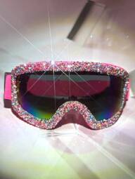 POLASUP 1 extra grote skibril voor dames, volledige bescherming, modieuze skibril met zachte lens, stralingsbescherming, anti-spat, geschikt voor skiën, snowboarden, ATV, karten, wandelen (handgemaakt product, kan lichte positieverschillen en lijmresten hebben, hiervoor begrip) (gepatenteerd origineel product, niet kopiëren) Gemakkelijk, comfortabel, casual outfits, buiten, fietsbrillen voor zomer, strandvakantie, buiten, reizen, Halloween-kostuums, accessoires, sneeuw, winddicht