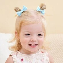 40 pièces Nœuds de cheveux multicolores de 2 pouces pour bébés filles. Mini accessoires de cheveux à rubans élastiques boutique pour enfants, tout-petits et bébés. Cadeau idéal pour la Saint-Valentin