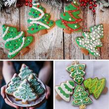 Bộ 2 Khuôn Cắt Bánh Quy Cây Thông Noel, Bộ Khuôn Cắt Bánh Quy Giáng Sinh Bằng Thép Không Gỉ, Khuôn Cắt Bánh Quy Fondant, Thích Hợp Cho Đồ Dùng Ngày Lễ Giáng Sinh, Dụng Cụ Làm Bánh, Quà Tặng Giáng Sinh, Giáng Sinh Vui Vẻ, Đêm Giáng Sinh, Tiệc Giáng Sinh - Phong cách thông thường - Xem 6