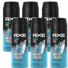 6 Pack Axe Ice Chill For Men Deodorant Body Spray, 150ml (5.07 Oz) - Nhiều màu - Xem 1