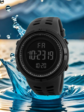 1pc/Outdoor Multifunctional Night Light Sports Watch For Fashionable Adults And Students For Men And Women Universal LED Electronic Watches