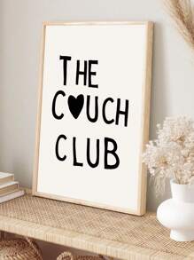1 tấm áp phích nghệ thuật cổ điển, The Couch Club, áp phích nghệ thuật phông chữ Sweet Cheers, tranh vải canvas thú vị trang trí tường, phòng ngủ, phòng khách, phòng ăn, bếp, phòng học, phòng tắm, hành lang, quầy bar, quán cà phê, trang trí ký túc xá, quà tặng lý tưởng cho bạn bè, nghệ thuật treo tường, trang trí tường, trang trí nhà cửa, tranh vải canvas trang trí phòng, không khung - Nhiều màu - Xem 16